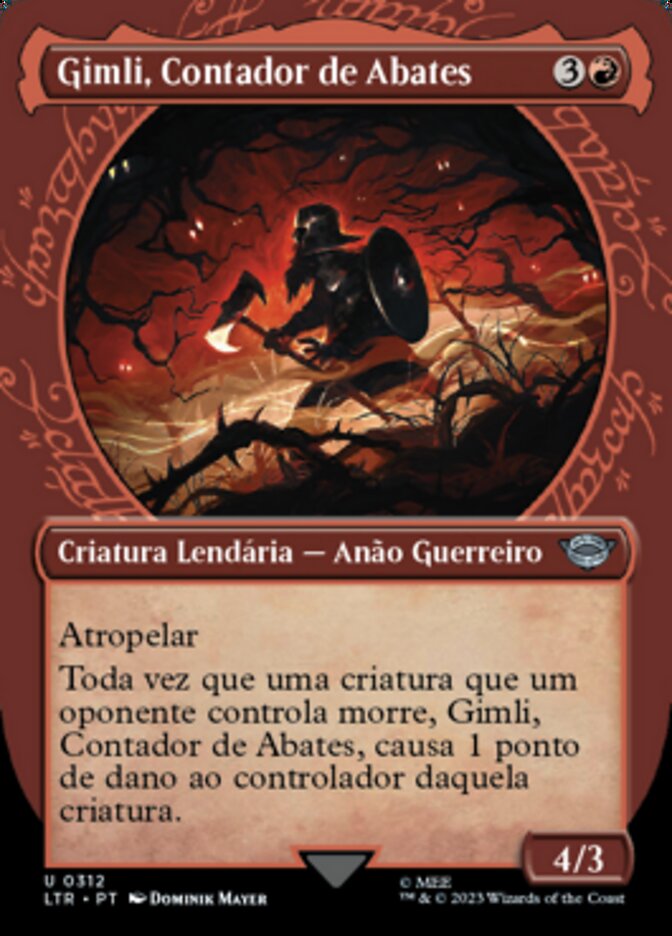 Gimli, Contador de Abates / Gimli, Counter of Kills - Magic: The Gathering - MoxLand