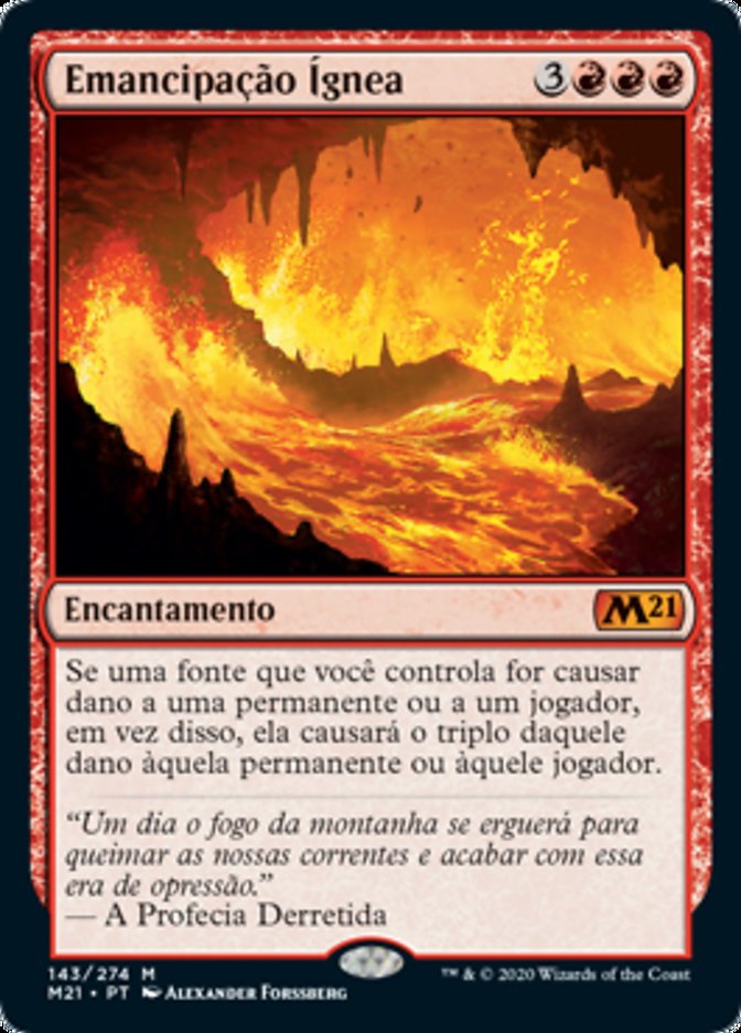 Emancipação Ígnea / Fiery Emancipation - Magic: The Gathering - MoxLand