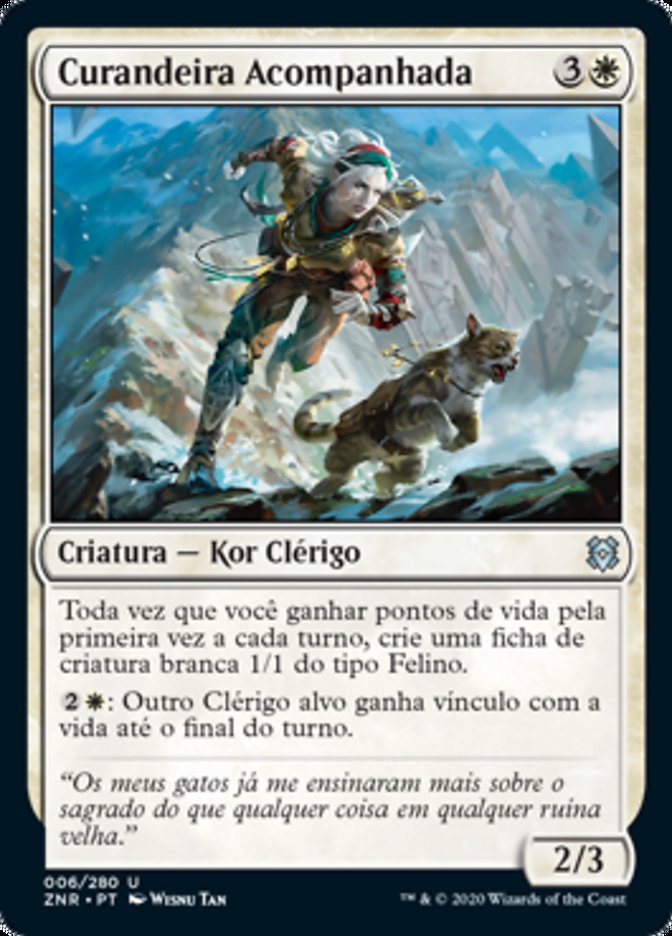 Curandeira Acompanhada / Attended Healer - Magic: The Gathering - MoxLand