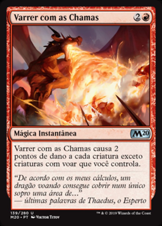 Varrer com as Chamas / Flame Sweep - Magic: The Gathering - MoxLand