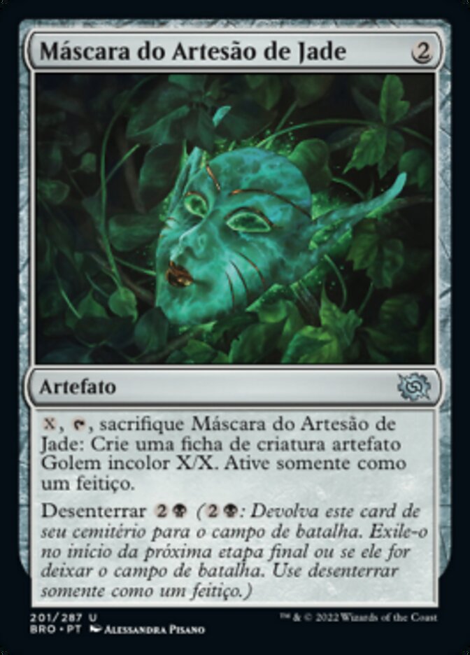 Máscara do Artesão de Jade / Mask of the Jadecrafter - Magic: The Gathering - MoxLand