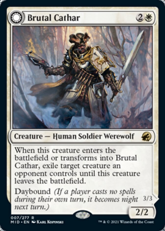Cátaro Brutal / Brutal Cathar - Magic: The Gathering - MoxLand