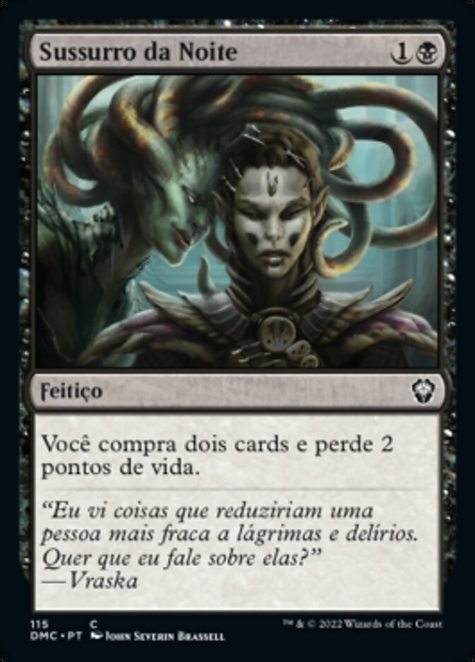 Sussurro da Noite / Night's Whisper - Magic: The Gathering - MoxLand