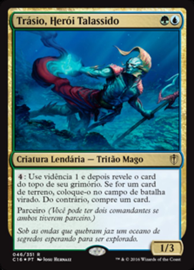 Trásio, Herói Talassido / Thrasios, Triton Hero - Magic: The Gathering - MoxLand