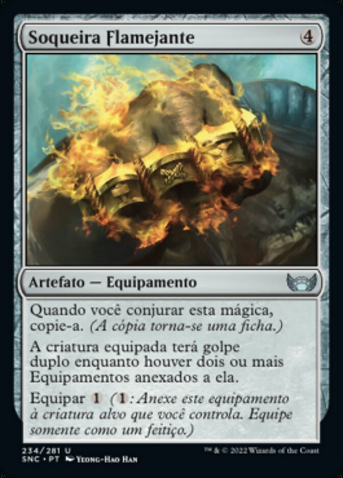 Soqueira Flamejante / Brass Knuckles - Magic: The Gathering - MoxLand