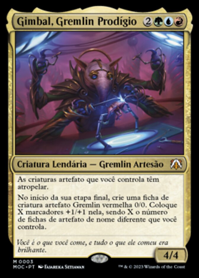 Gimbal, Gremlin Prodígio / Gimbal, Gremlin Prodigy - Magic: The Gathering - MoxLand