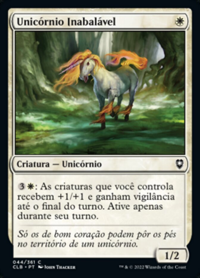 Unicórnio Inabalável / Steadfast Unicorn - Magic: The Gathering - MoxLand