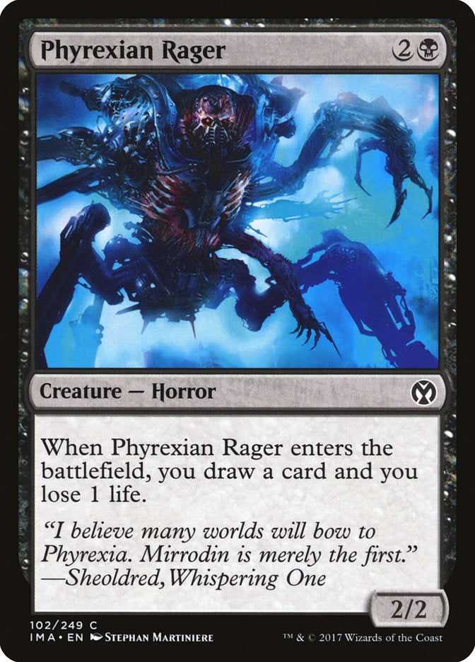 Raivoso Phyrexiano / Phyrexian Rager - Magic: The Gathering - MoxLand