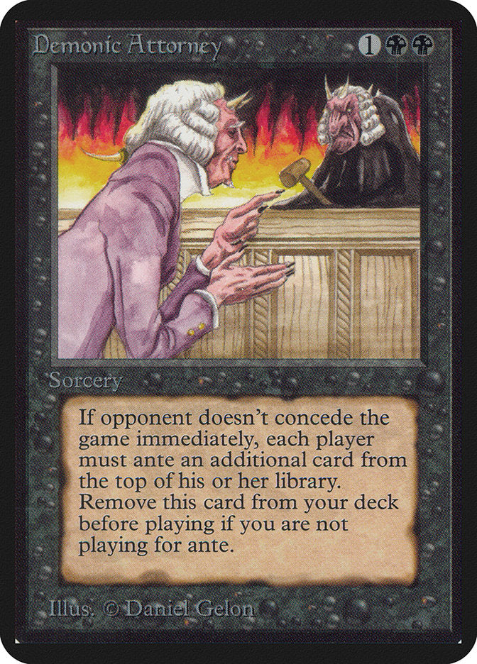 Demonic Attorney / Demonic Attorney - Magic: The Gathering - MoxLand