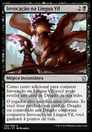 Invocação na Língua Vil / Foul-Tongue Invocation - Magic: The Gathering - MoxLand