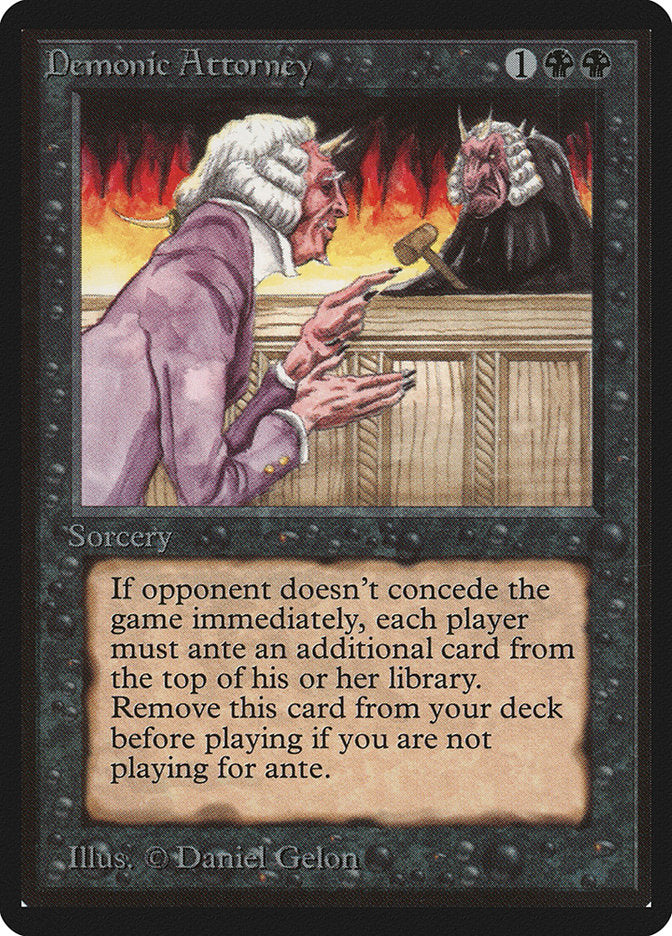 Demonic Attorney / Demonic Attorney - Magic: The Gathering - MoxLand