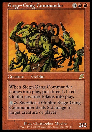 Comandante do Grupo de Cerco / Siege-Gang Commander - Magic: The Gathering - MoxLand