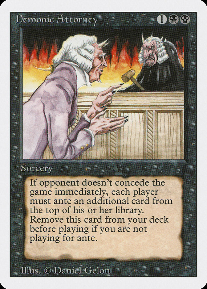 Demonic Attorney / Demonic Attorney - Magic: The Gathering - MoxLand