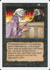 Demonic Attorney / Demonic Attorney - Magic: The Gathering - MoxLand