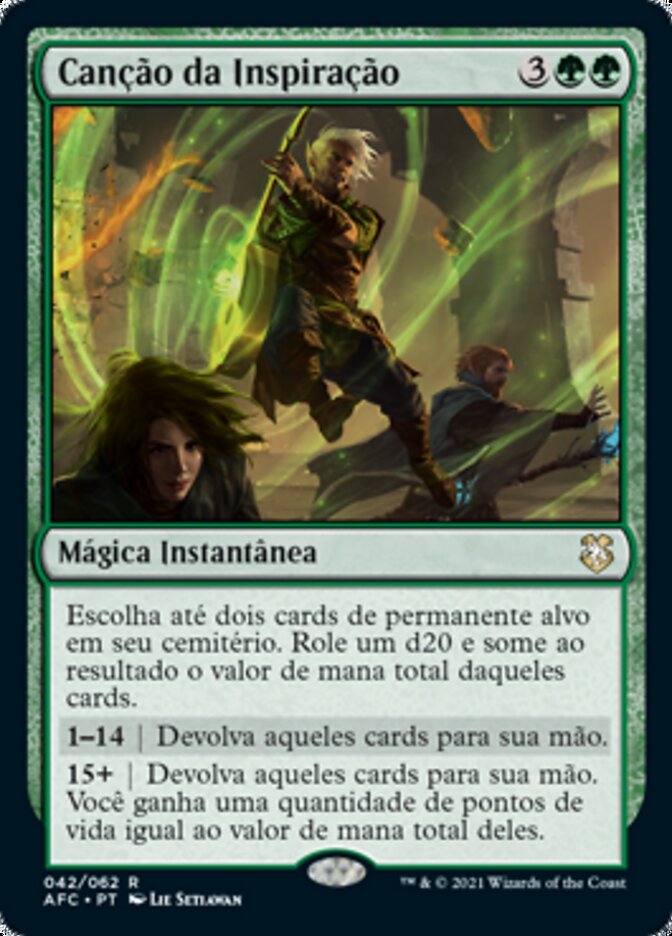 Canção da Inspiração / Song of Inspiration - Magic: The Gathering - MoxLand