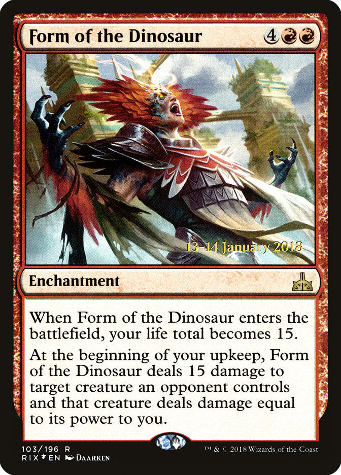 Forma do Dinossauro / Form of the Dinosaur - Magic: The Gathering - MoxLand