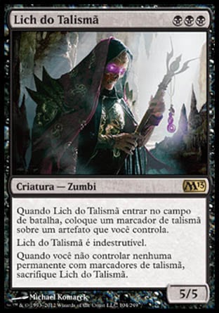 Lich do Talismã / Phylactery Lich - Magic: The Gathering - MoxLand