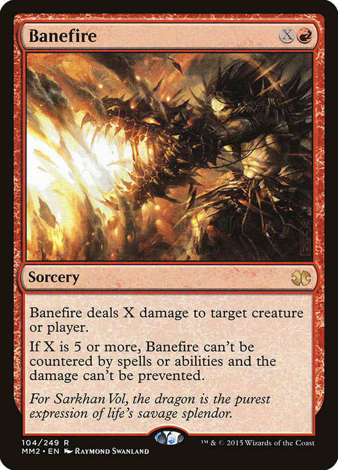 Fogo Devastador / Banefire - Magic: The Gathering - MoxLand