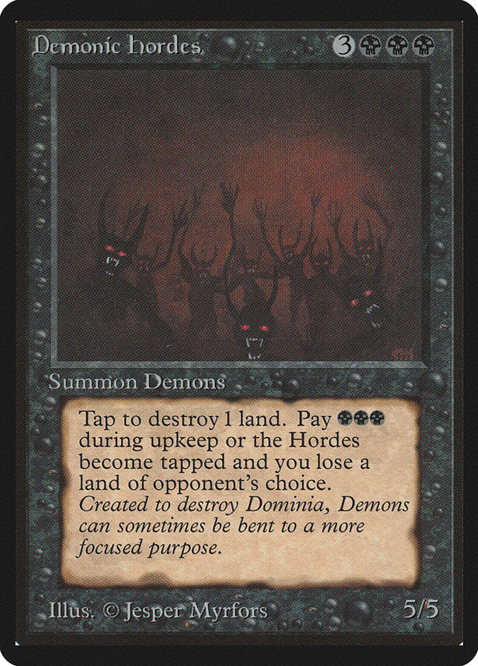 Demonic Hordes / Demonic Hordes - Magic: The Gathering - MoxLand