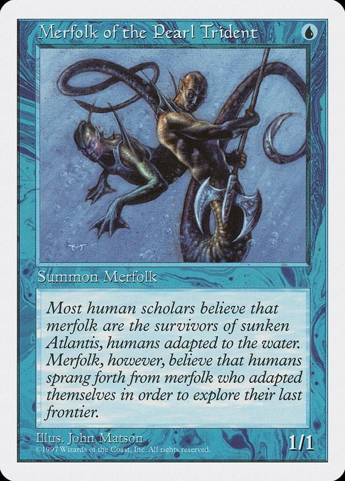 Tritões do Tridente Perolado / Merfolk of the Pearl Trident - Magic: The Gathering - MoxLand