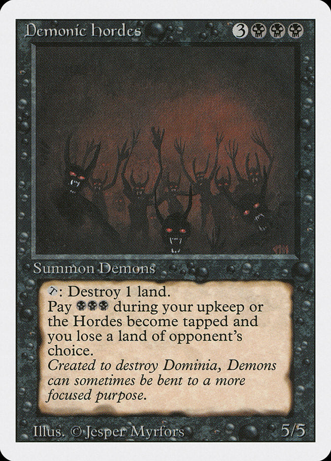 Demonic Hordes / Demonic Hordes - Magic: The Gathering - MoxLand