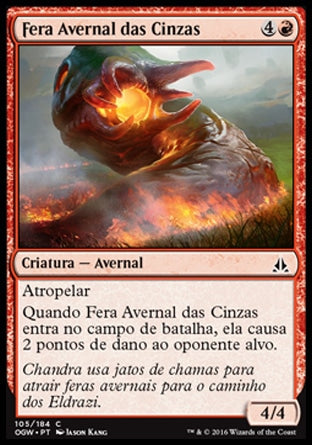 Fera Avernal das Cinzas / Cinder Hellion - Magic: The Gathering - MoxLand