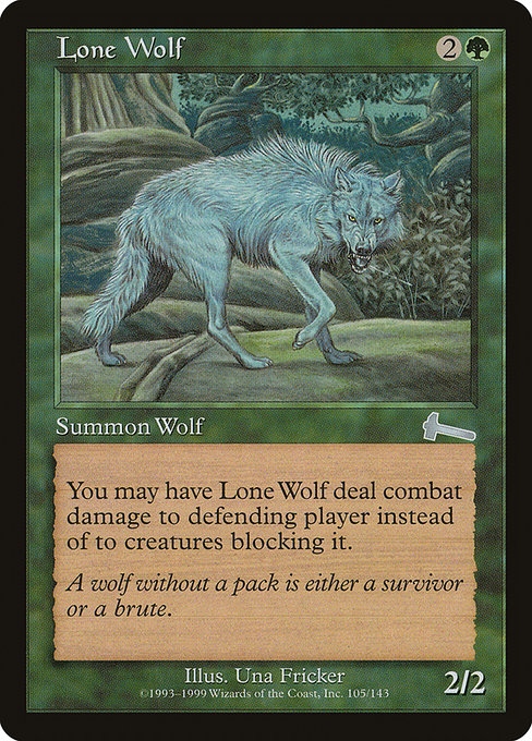 Lobo Solitário / Lone Wolf - Magic: The Gathering - MoxLand