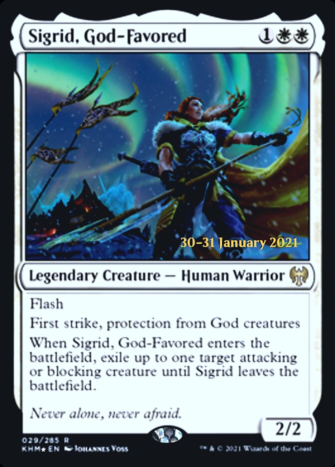 Sigrid, Favorecida pelos Deuses / Sigrid, God-Favored - Magic: The Gathering - MoxLand