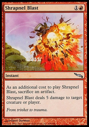 Explosão de Metralha / Shrapnel Blast - Magic: The Gathering - MoxLand