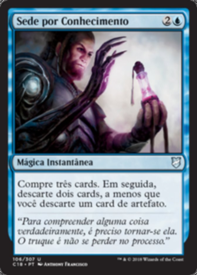 Sede por Conhecimento / Thirst for Knowledge - Magic: The Gathering - MoxLand