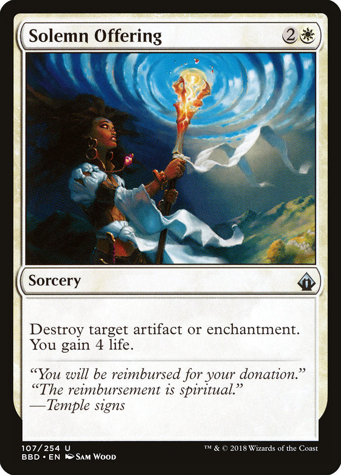 Oferenda Solene / Solemn Offering - Magic: The Gathering - MoxLand