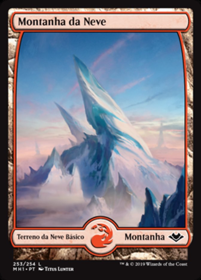 Montanha da Neve / Snow-Covered Mountain - Magic: The Gathering - MoxLand