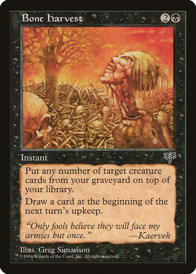 Colheita de Ossos / Bone Harvest - Magic: The Gathering - MoxLand