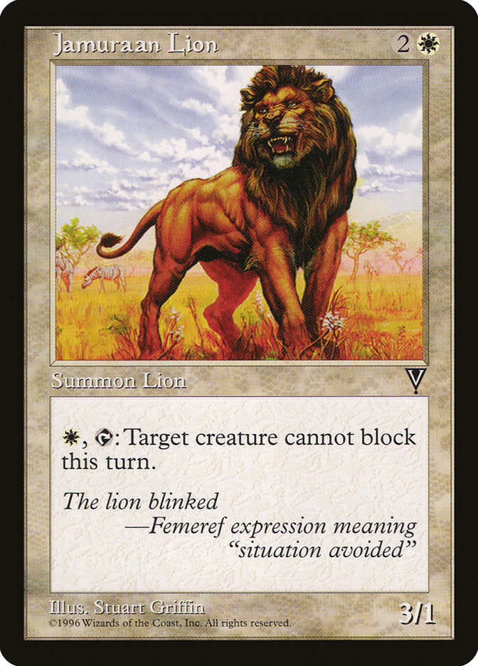 Leão de Jamuraa / Jamuraan Lion - Magic: The Gathering - MoxLand