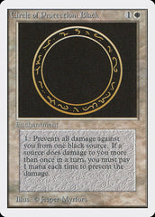 Círculo de Proteção: Preto / Circle of Protection: Black - Magic: The Gathering - MoxLand