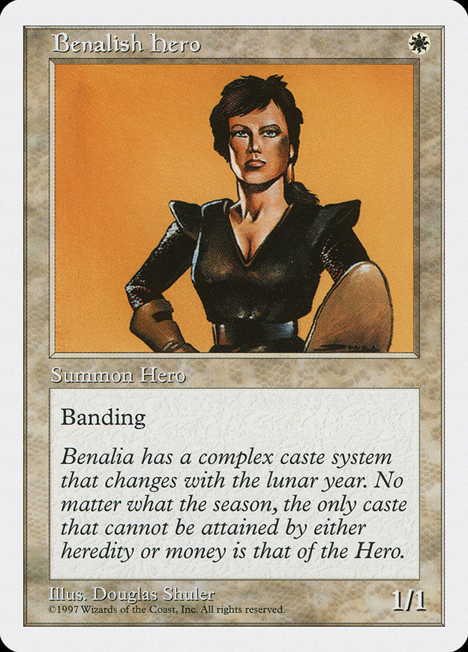 Heroína de Benália / Benalish Hero - Magic: The Gathering - MoxLand