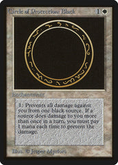 Círculo de Proteção: Preto / Circle of Protection: Black - Magic: The Gathering - MoxLand