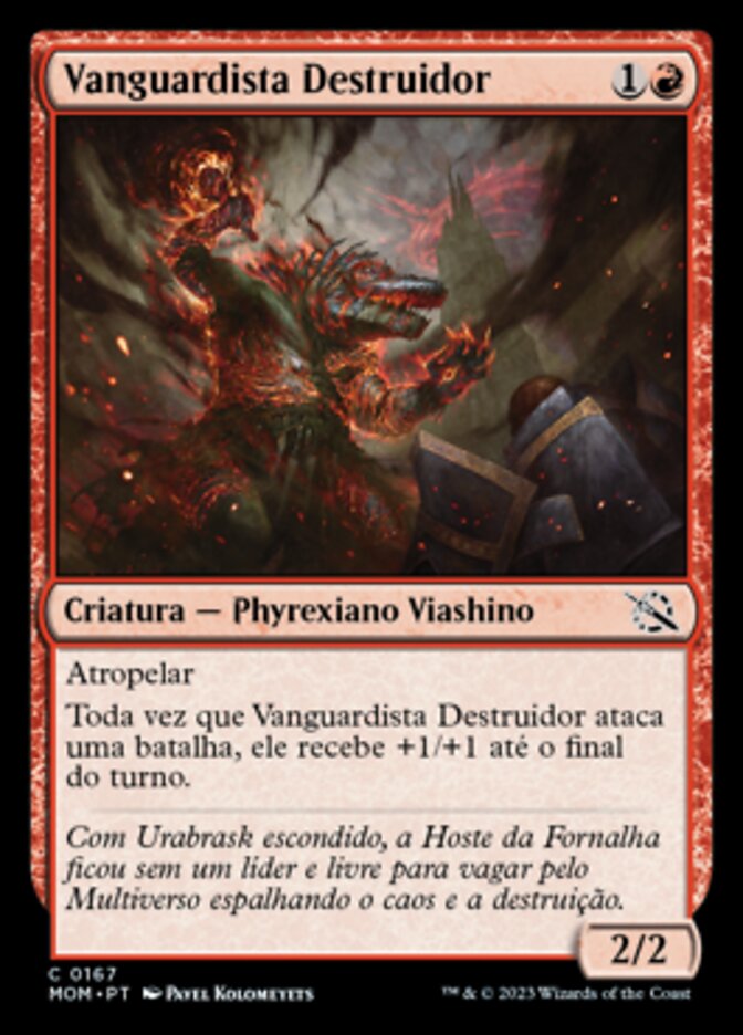 Vanguardista Destruidor / Thrashing Frontliner - Magic: The Gathering - MoxLand