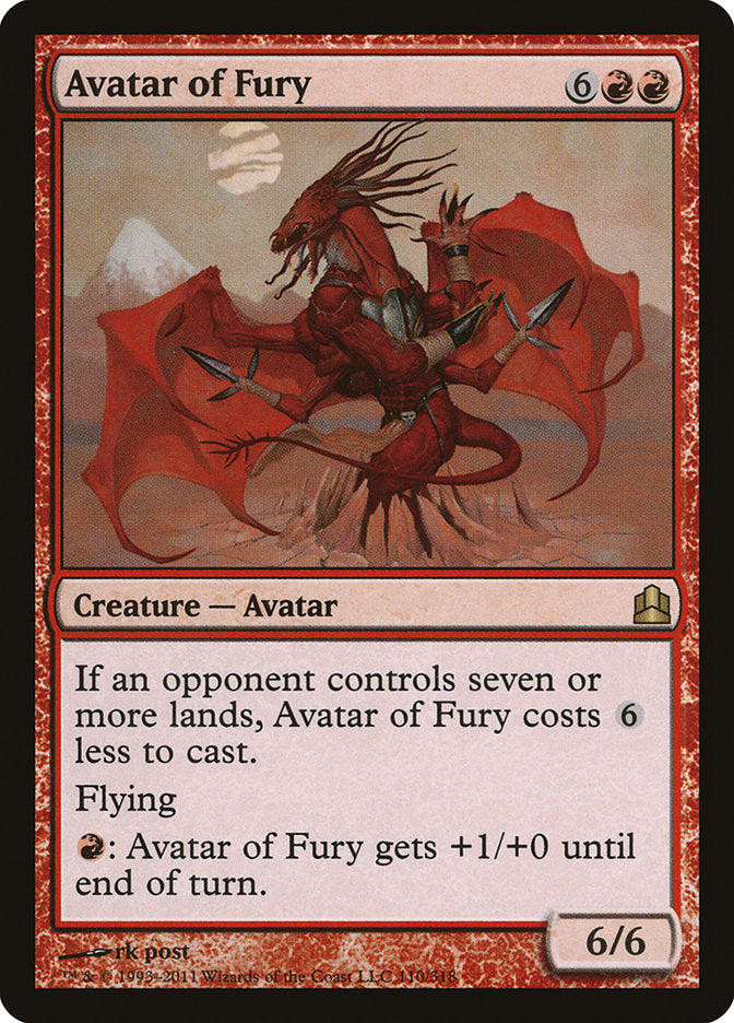 Avatar da Fúria / Avatar of Fury - Magic: The Gathering - MoxLand