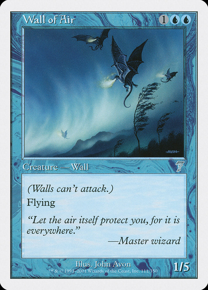 Barreira de Ar / Wall of Air - Magic: The Gathering - MoxLand