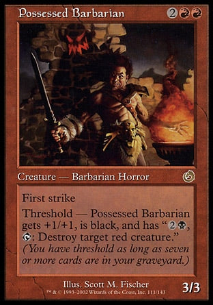 Bárbaro Possuído / Possessed Barbarian - Magic: The Gathering - MoxLand