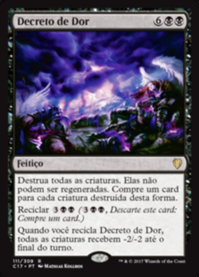 Decreto de Dor / Decree of Pain - Magic: The Gathering - MoxLand