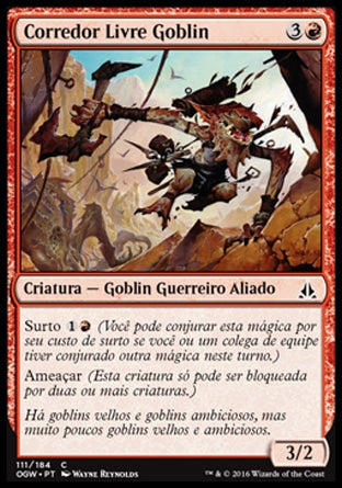 Corredor Livre Goblin / Goblin Freerunner - Magic: The Gathering - MoxLand