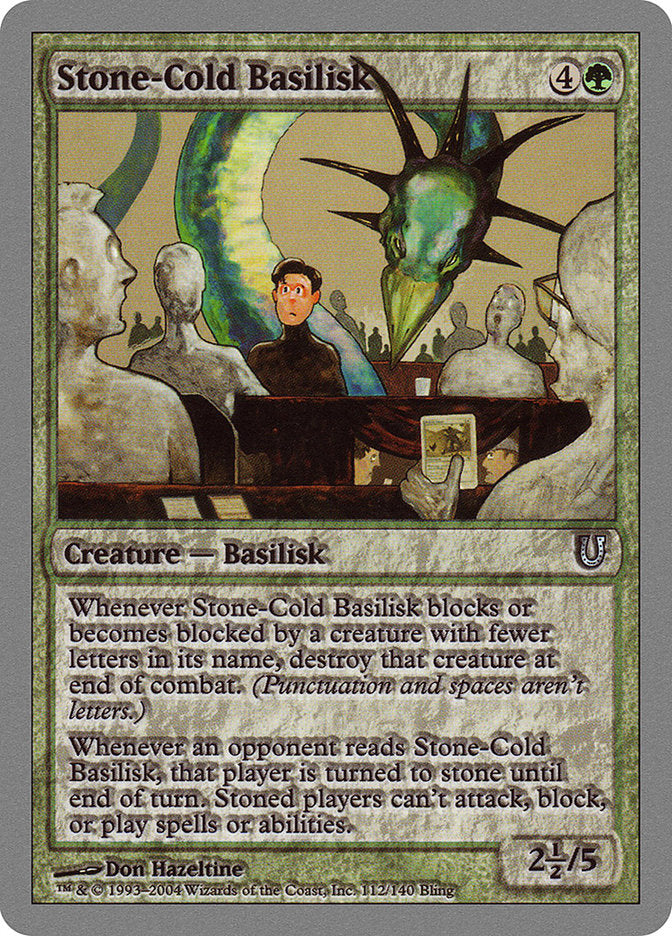 Stone-Cold Basilisk - Magic: The Gathering - MoxLand