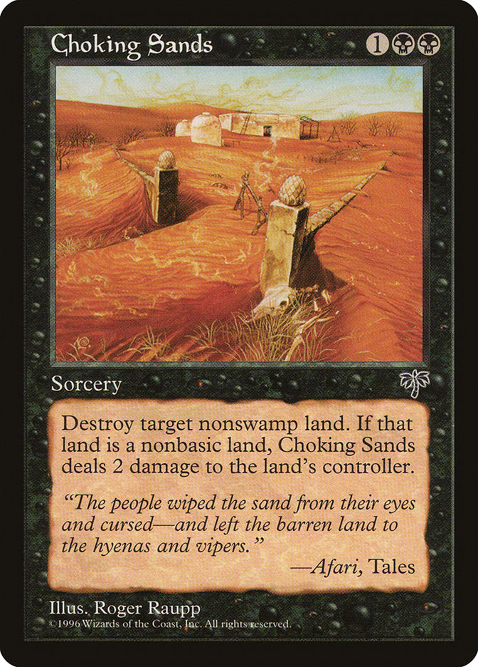 Areias Asfixiantes / Choking Sands - Magic: The Gathering - MoxLand