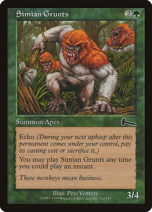 Recrutas Símios / Simian Grunts - Magic: The Gathering - MoxLand