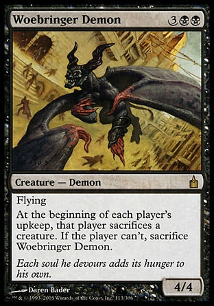 Demônio Porta-Desgraça / Woebringer Demon - Magic: The Gathering - MoxLand