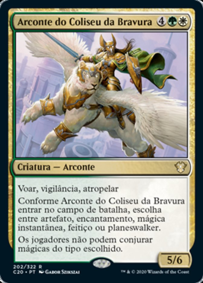 Arconte do Coliseu da Bravura / Archon of Valor's Reach - Magic: The Gathering - MoxLand