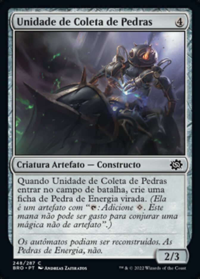 Unidade de Coleta de Pedras / Stone Retrieval Unit - Magic: The Gathering - MoxLand