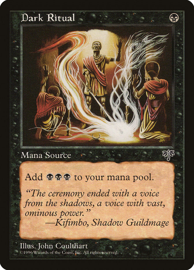 Ritual Sombrio / Dark Ritual - Magic: The Gathering - MoxLand